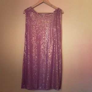 LC by Lauren Conrad Sequin Blush Dress